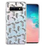 Samsung Galaxy S10 Plus 3D Love Letters Hearts Valentine's Day Double Layer Phone Case Cover
