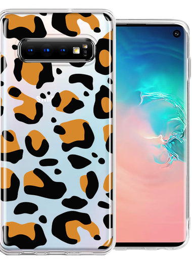 Samsung Galaxy S10 Classic Animal Wild Leopard Jaguar Print Double Layer Phone Case Cover