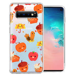 Samsung Galaxy S10 Thanksgiving Autumn Fall Design Double Layer Phone Case Cover