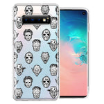 Samsung Galaxy S10 Plus Halloween Horror Villans Design Double Layer Phone Case Cover