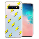 Samsung Galaxy S10 Plus Electric Lightning Bolts Design Double Layer Phone Case Cover