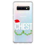 Samsung Galaxy S10 Christmas Funny Ornaments Couples Chest Nuts Hybrid Protective Phone Case Cover