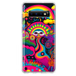 Samsung Galaxy S10 Psychedelic Trippy Hippie Night Walk Hybrid Protective Phone Case Cover