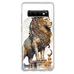 Samsung Galaxy S10 Plus Ancient Lion Sculpture Hybrid Protective Phone Case Cover