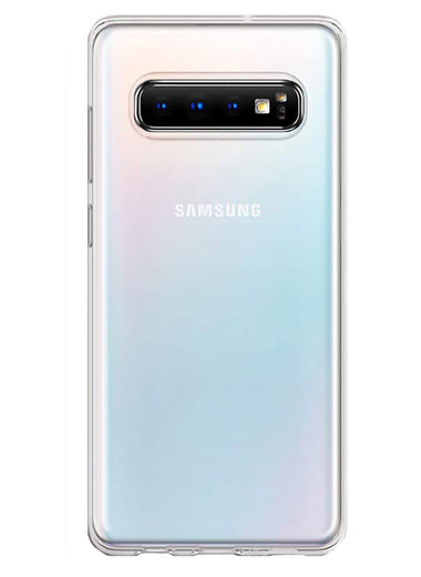 Samsung Galaxy S10 Clear Shockproof Heavy Duty Double Layer Dual Hybrid Protective Phone Case Cover