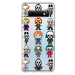 Samsung Galaxy S10 Plus Cute Classic Halloween Spooky Cartoon Characters Hybrid Protective Phone Case Cover