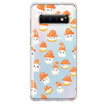 Samsung Galaxy S10 Plus Cute Cartoon Mushroom Ghost Characters Hybrid Protective Phone Case Cover