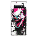 Samsung Galaxy S10 Evil Joker Face Painting Graffiti Hybrid Protective Phone Case Cover