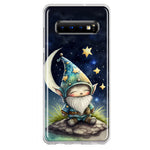 Samsung Galaxy S10 Stars Moon Starry Night Space Gnome Hybrid Protective Phone Case Cover
