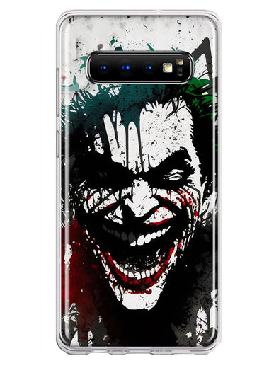 Samsung Galaxy S10 Laughing Joker Painting Graffiti Hybrid Protective Phone Case Cover