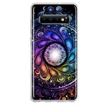 Samsung Galaxy S10 Plus Mandala Geometry Abstract Galaxy Pattern Hybrid Protective Phone Case Cover