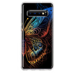 Samsung Galaxy S10 Mandala Geometry Abstract Butterfly Pattern Hybrid Protective Phone Case Cover