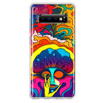 Samsung Galaxy S10 Plus Neon Rainbow Psychedelic Trippy Hippie Big Brain Hybrid Protective Phone Case Cover