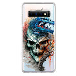 Samsung Galaxy S10 Plus Fantasy Blue Dragon Dream Skull Double Layer Phone Case Cover