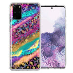 Samsung Galaxy S20 Leopard Paint Colorful Beautiful Abstract Milkyway Double Layer Phone Case Cover