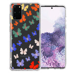 Samsung Galaxy S20 Plus Colorful Butterflies Design Double Layer Phone Case Cover