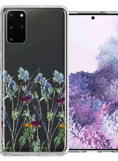 Samsung Galaxy S20 Country Dried Flowers Design Double Layer Phone Case Cover