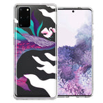 Samsung Galaxy S20 Plus Mystic Floral Whale Design Double Layer Phone Case Cover