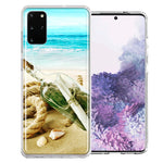 Samsung Galaxy S20 Plus Beach Message Bottle Design Double Layer Phone Case Cover