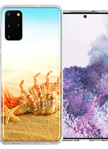 Samsung Galaxy S20 Plus Beach Shell Design Double Layer Phone Case Cover