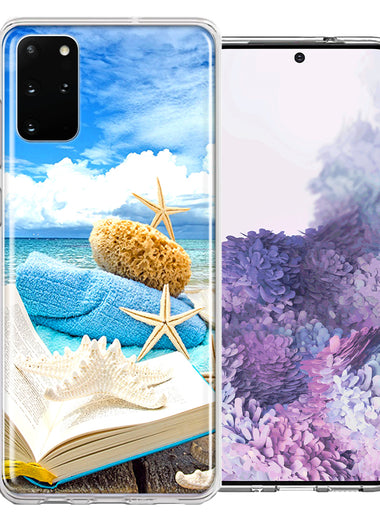 Samsung Galaxy S20 Plus Beach Reading Design Double Layer Phone Case Cover