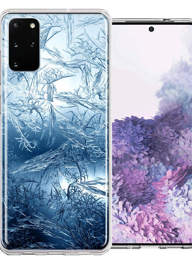 Samsung Galaxy S20 Plus Blue Ice Design Double Layer Phone Case Cover