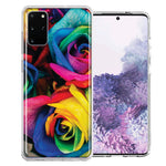 Samsung Galaxy S20 Plus Colorful Roses Design Double Layer Phone Case Cover