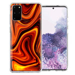 Samsung Galaxy S20 Fire Abstract Design Double Layer Phone Case Cover