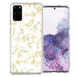 Samsung Galaxy S20 Plus Gold Marble Design Double Layer Phone Case Cover
