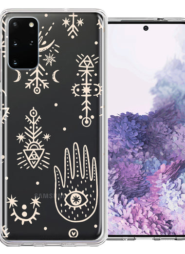 Samsung Galaxy S20 Plus Hamsa Amulet Design Double Layer Phone Case Cover