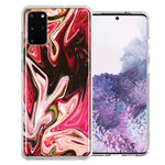 Samsung Galaxy S20 Pink Abstract Design Double Layer Phone Case Cover