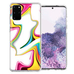 Samsung Galaxy S20 Rainbow Abstract Design Double Layer Phone Case Cover