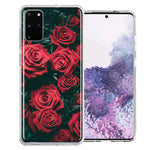 Samsung Galaxy S20 Red Roses Design Double Layer Phone Case Cover