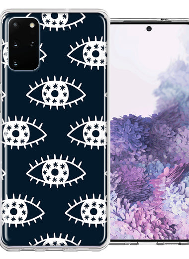 Samsung Galaxy S20 Plus Starry Evil Eyes Design Double Layer Phone Case Cover