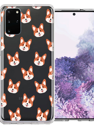 Samsung Galaxy S20 Shiba Inu Polkadots Design Double Layer Phone Case Cover