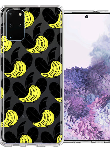 Samsung Galaxy S20 Plus Tropical Bananas Design Double Layer Phone Case Cover