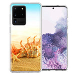 Samsung Galaxy S20 Ultra Beach Shell Design Double Layer Phone Case Cover