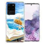 Samsung Galaxy S20 Ultra Beach Reading Design Double Layer Phone Case Cover