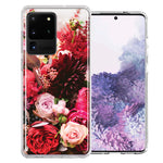 Samsung Galaxy S20 Ultra Colorful Flowers Design Double Layer Phone Case Cover