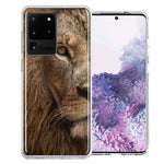 Samsung Galaxy S20 Ultra Lion Face Nosed Design Double Layer Phone Case Cover