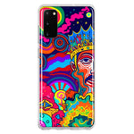 Samsung Galaxy S20 Neon Rainbow Psychedelic Indie Hippie Indie King Hybrid Protective Phone Case Cover