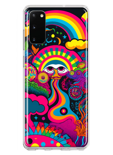 Samsung Galaxy S20 Psychedelic Trippy Hippie Night Walk Hybrid Protective Phone Case Cover