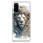 Samsung Galaxy S20 Abstract Lion Sculpture Hybrid Protective Phone Case Cover