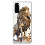Samsung Galaxy S20 Ancient Lion Sculpture Hybrid Protective Phone Case Cover