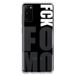 Samsung Galaxy S20 Black Clear Funny Text Quote Fckfomo Hybrid Protective Phone Case Cover