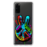 Samsung Galaxy S20 Peace Graffiti Painting Art Hybrid Protective Phone Case Cover