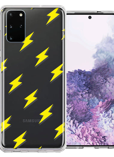 Samsung Galaxy S20 Plus Electric Lightning Bolts Design Double Layer Phone Case Cover