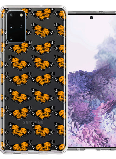 Samsung Galaxy S20 Plus Monarch Butterflies Design Double Layer Phone Case Cover