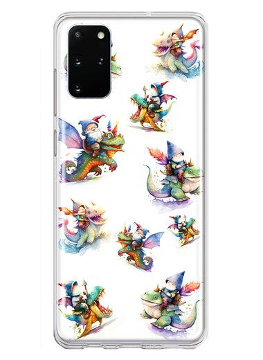 Samsung Galaxy S20 Plus Cute Fairy Cartoon Gnomes Dragons Monsters Hybrid Protective Phone Case Cover