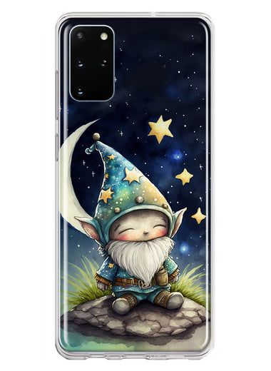 Samsung Galaxy S20 Plus Stars Moon Starry Night Space Gnome Hybrid Protective Phone Case Cover